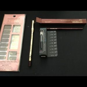 Brow Pencil, Eyeliner, Lip Pencil, Nails (bundle)